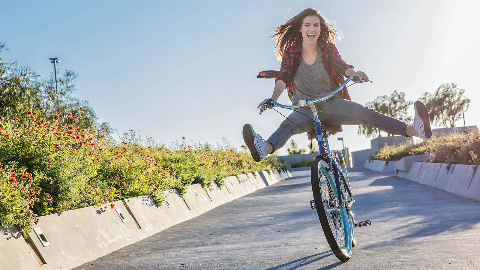 Caption: Enjoy A Ride On The Beach With Your Beach Cruiser Bike Wallpaper