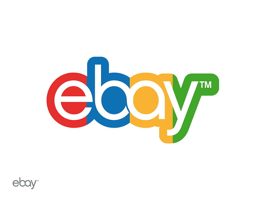 Caption: Exclusive Ebay Uk Logo On A White Background Wallpaper