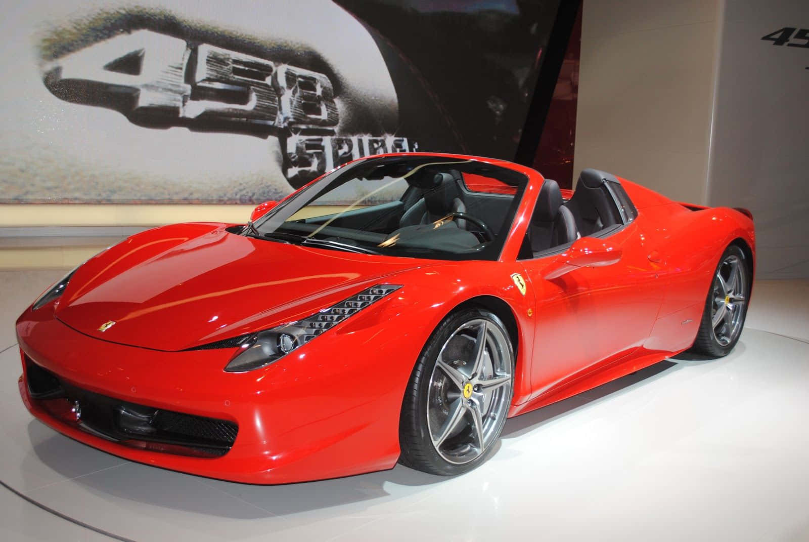 Caption: Exquisite Performance - Ferrari 458 Spider Wallpaper