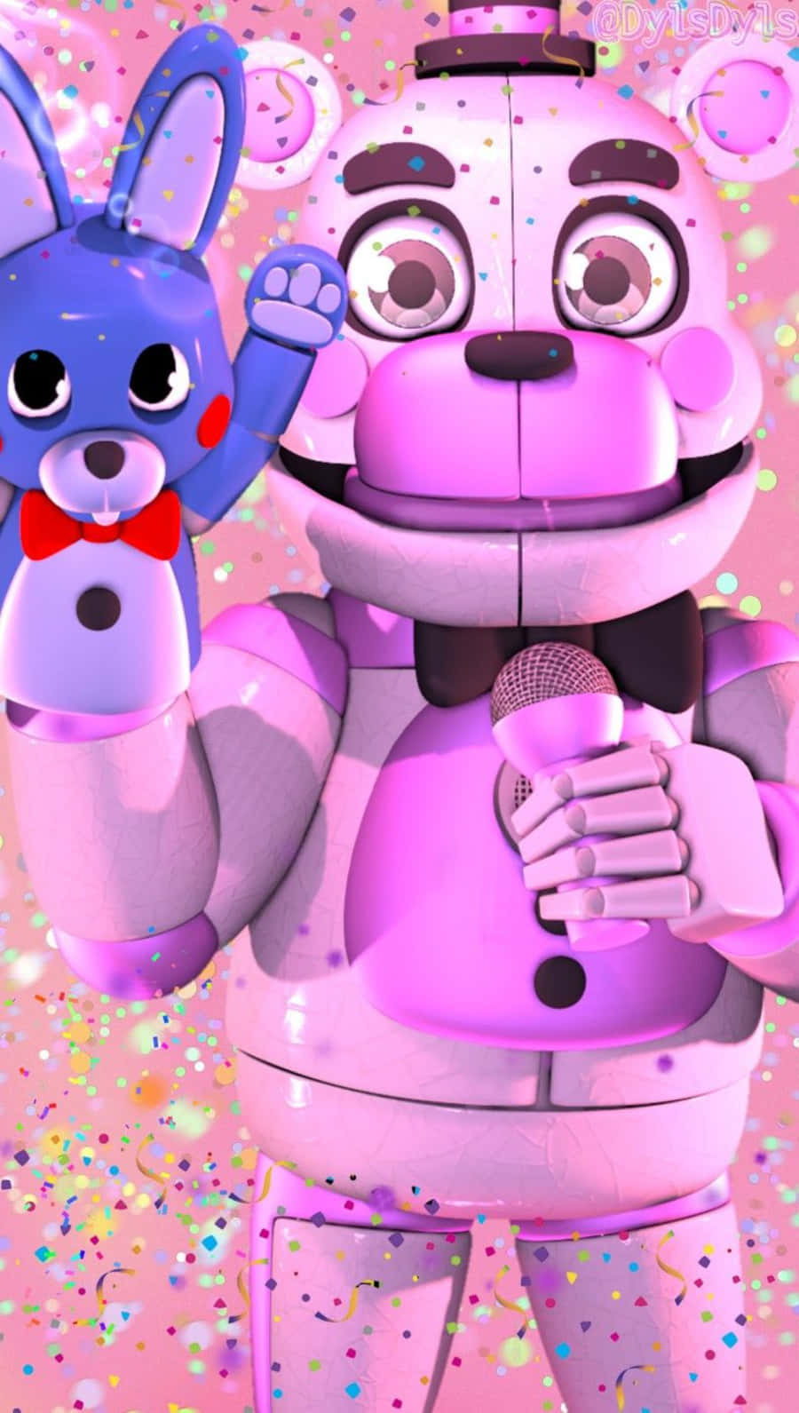 Caption: Funtime Freddy - Bringing Joy To Your Nightmares Wallpaper