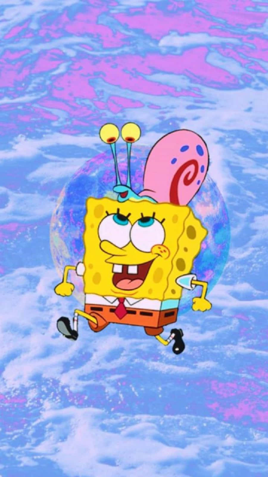 Caption: Gary The Snail - Spongebob's Lovable Pet Wallpaper