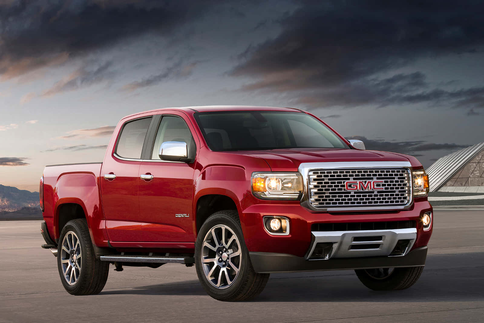 Caption: Gmc Canyon - Bold And Versatile Pick-up Truck Wallpaper