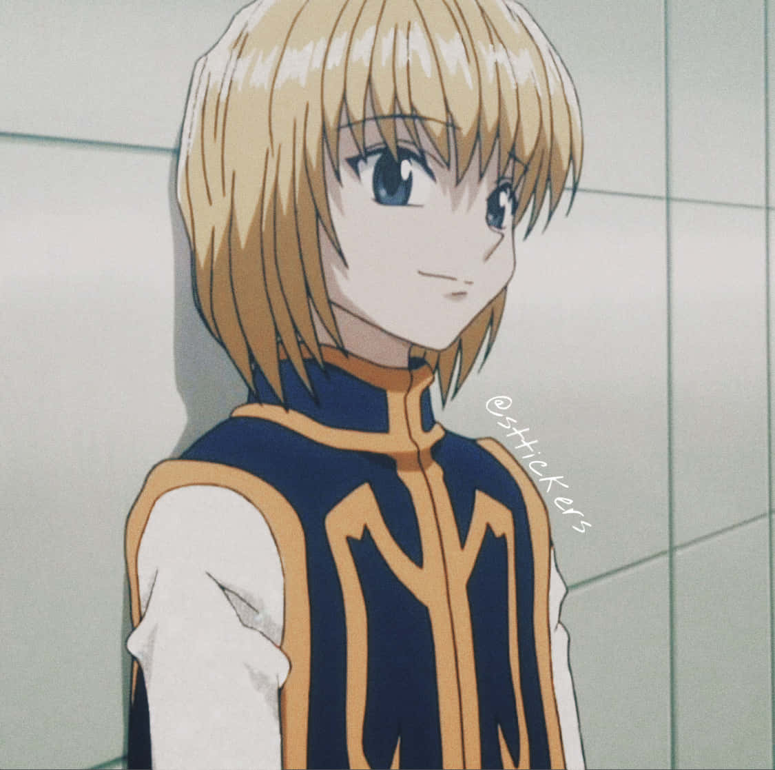 Caption: Intense Gaze Of Kurapika - Hunter X Hunter Profile Picture Wallpaper