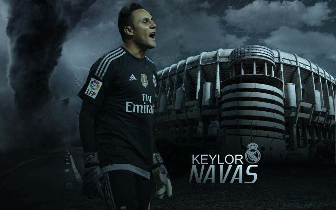 Caption: Keylor Navas In Action Wallpaper