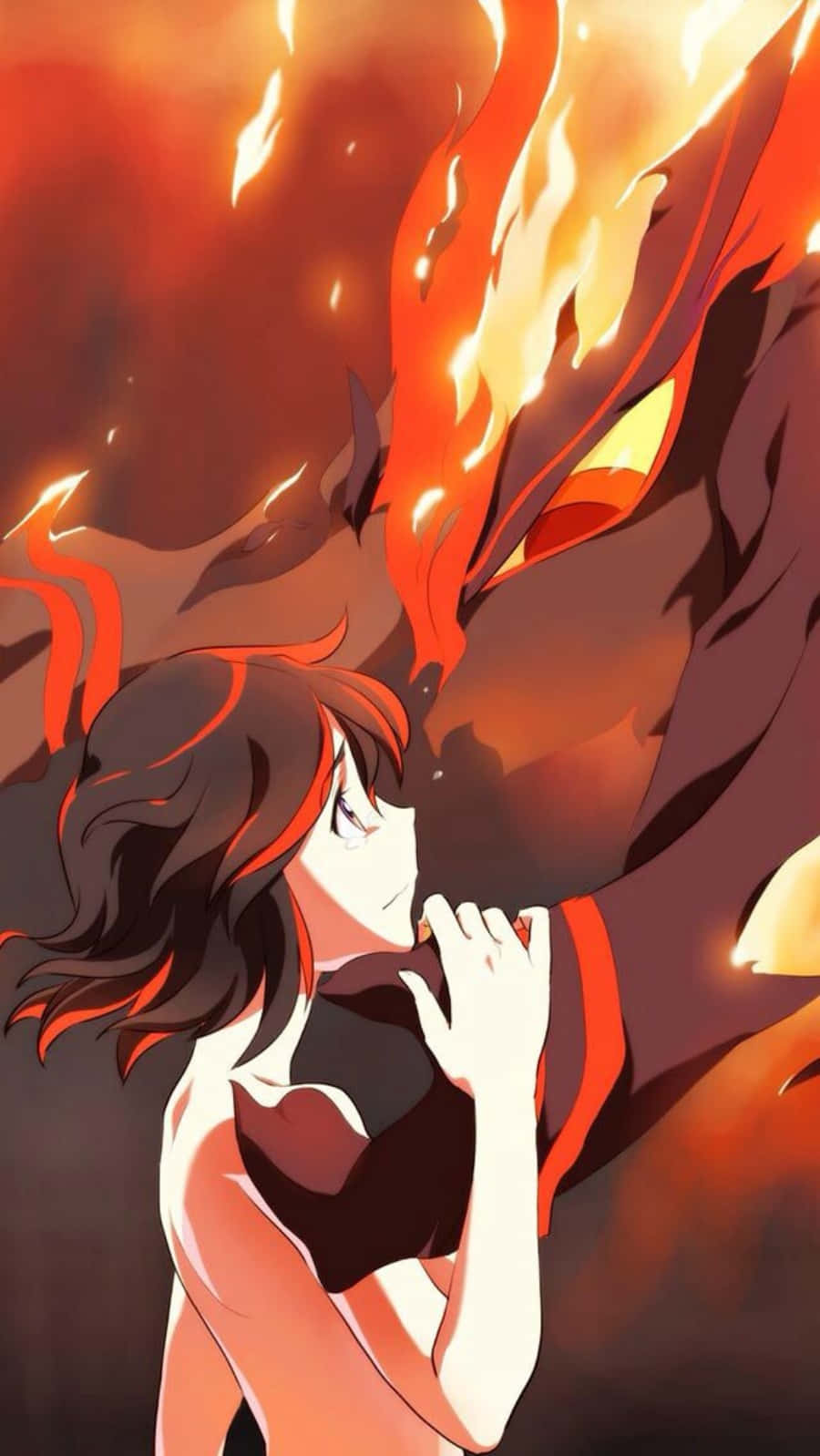 Caption: Kill La Kill's Ryuko Matoi And Living Armor Senketsu Wallpaper