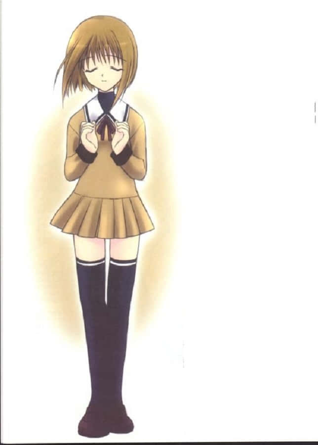 Caption: Kisa Sohma In Thoughtful Pose Wallpaper