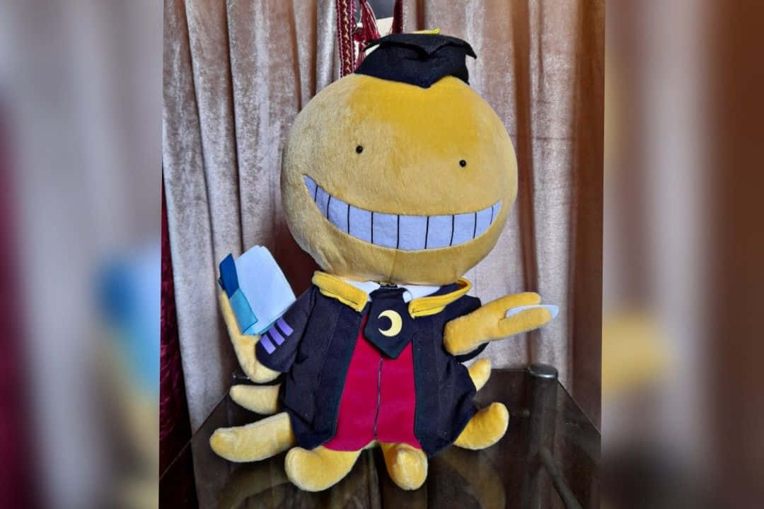 Caption: Koro Sensei In His Iconic Yellow Appearance Wallpaper