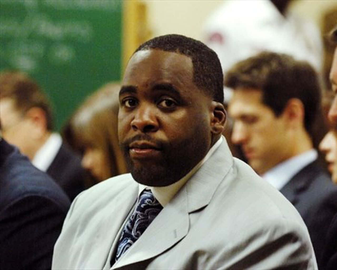 Caption: Kwame Kilpatrick During A Public Event Wallpaper