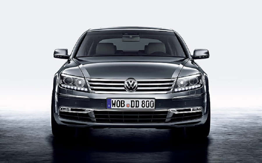 Caption: Luxurious And Sophisticated Volkswagen Phaeton In Motion Wallpaper