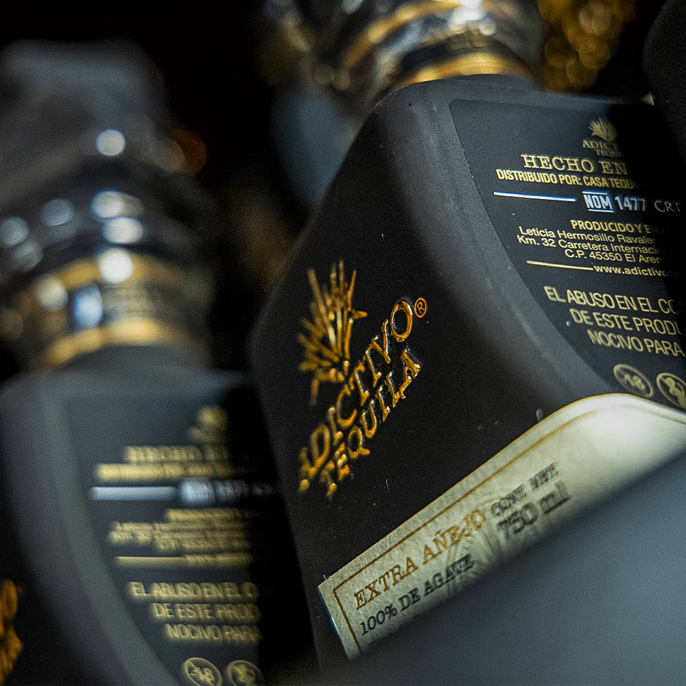 Caption: Luxury Black Reposado Tequila By Adictivo Wallpaper