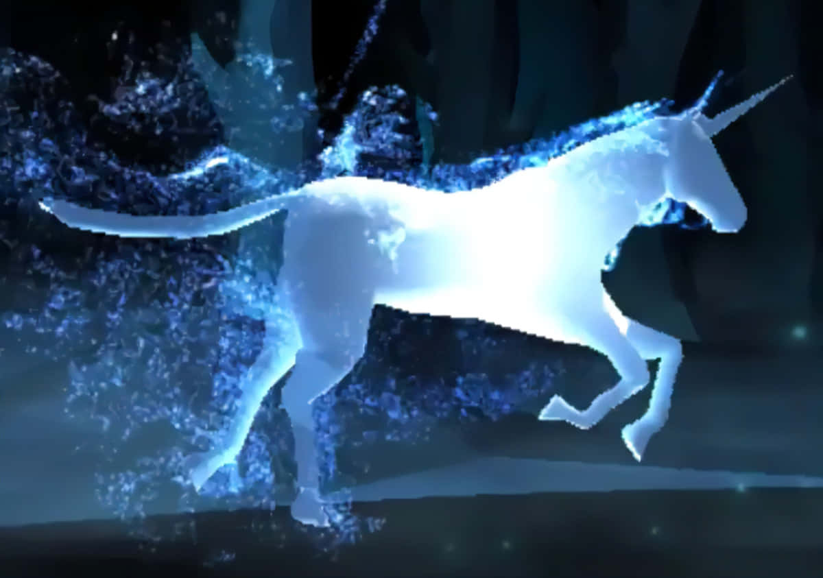 Caption: Magical Patronus Charm In Action Wallpaper