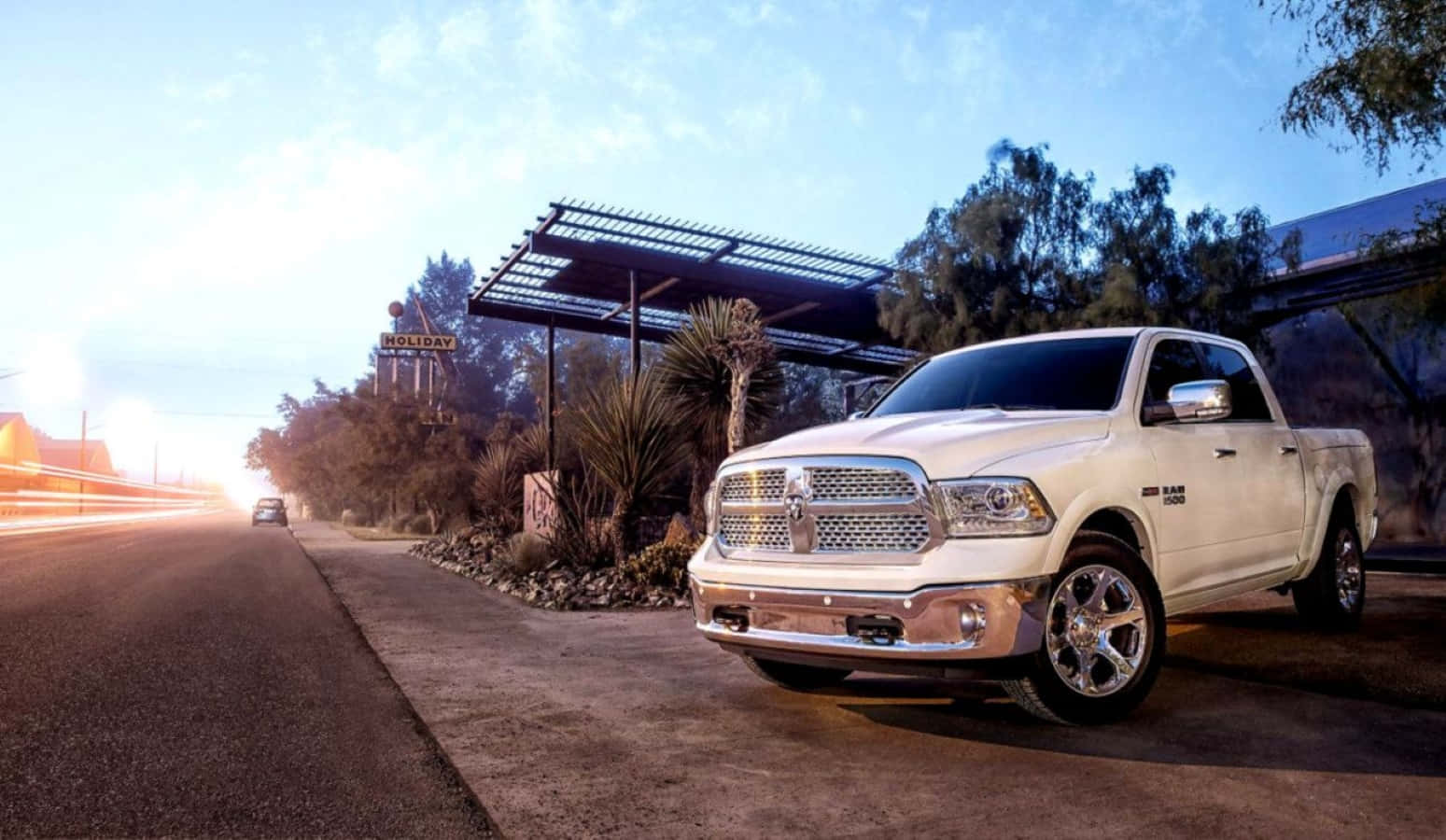 Caption: Majestic Dodge Ram In Pristine Wilderness Wallpaper