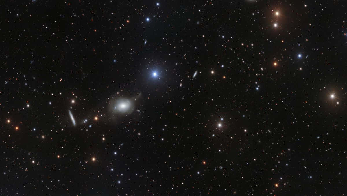 Caption: Majestic Elliptical Galaxy In Space Wallpaper