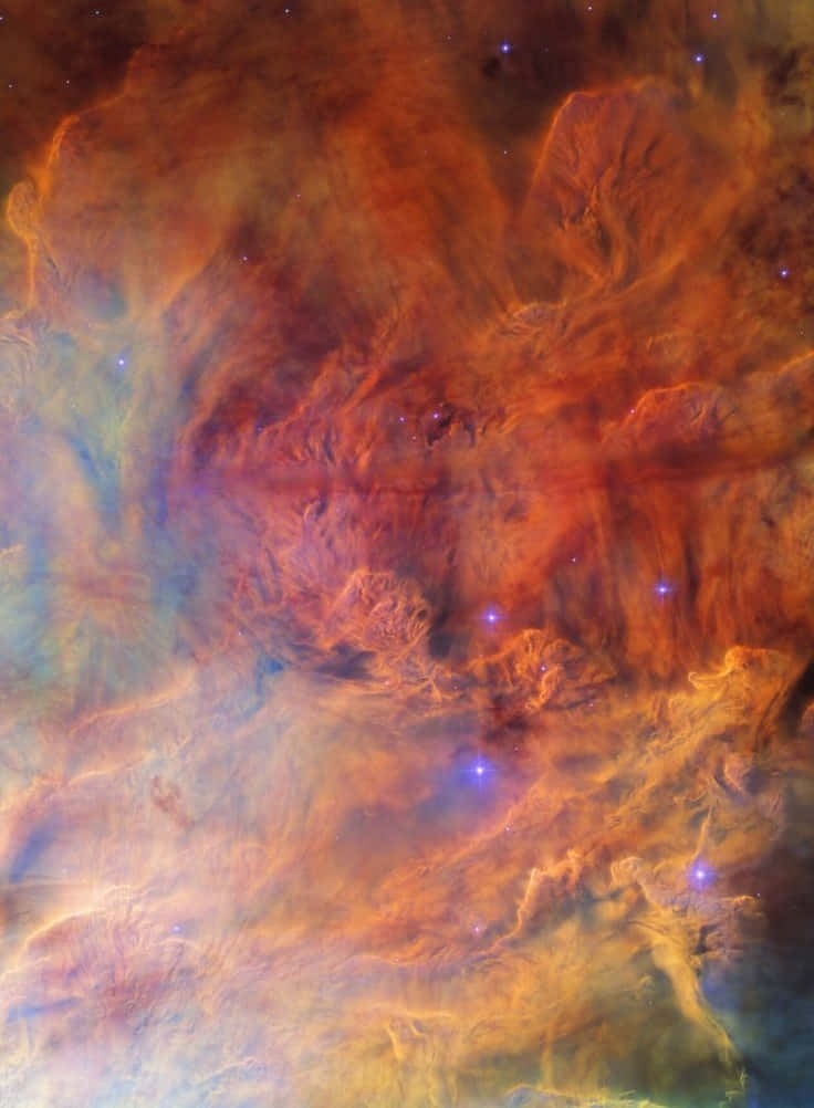 Caption: Majestic Interstellar Cloud In Deep Space Wallpaper