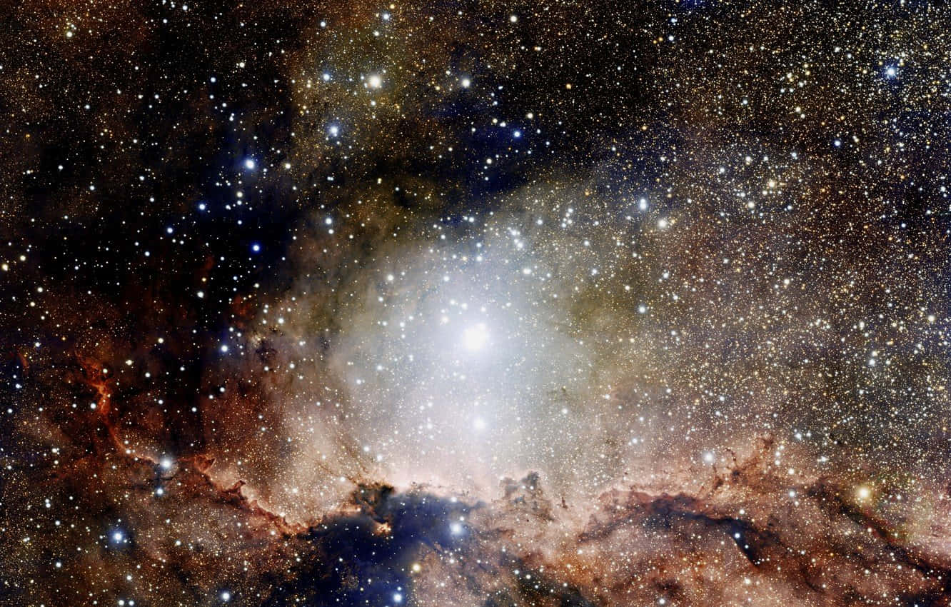 Caption: Majestic Star Cluster In Deep Space Wallpaper