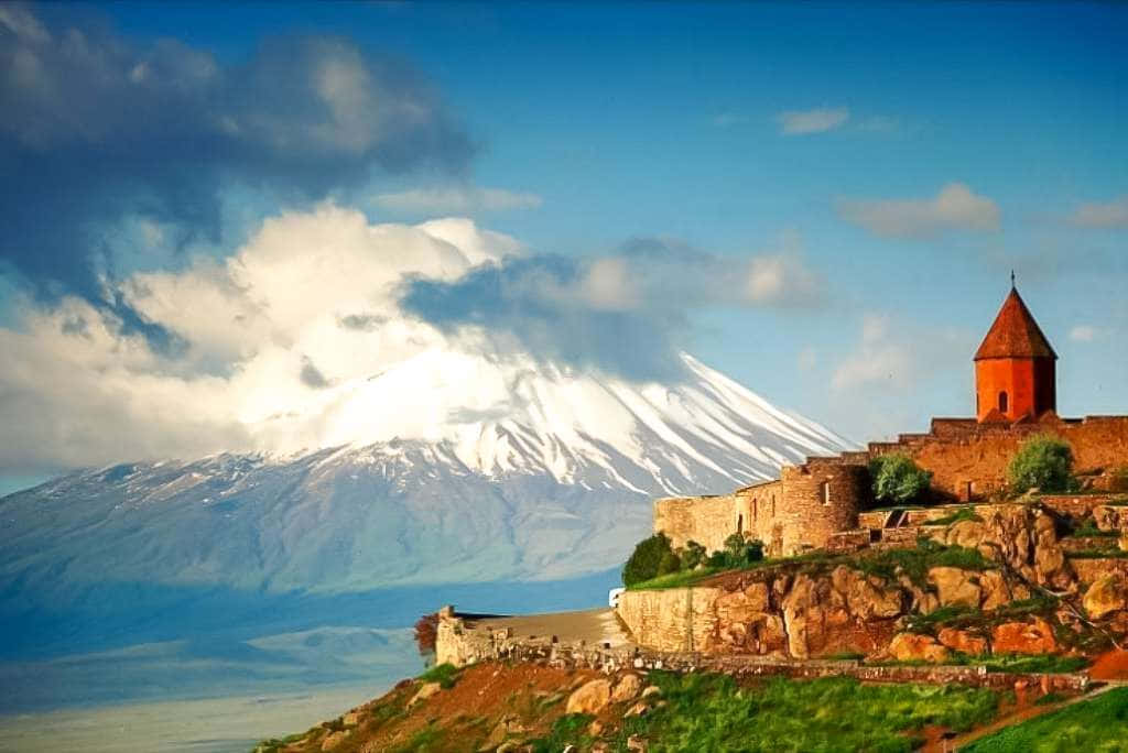 Caption: Majestic View Of Khor Virap Monastery Wallpaper