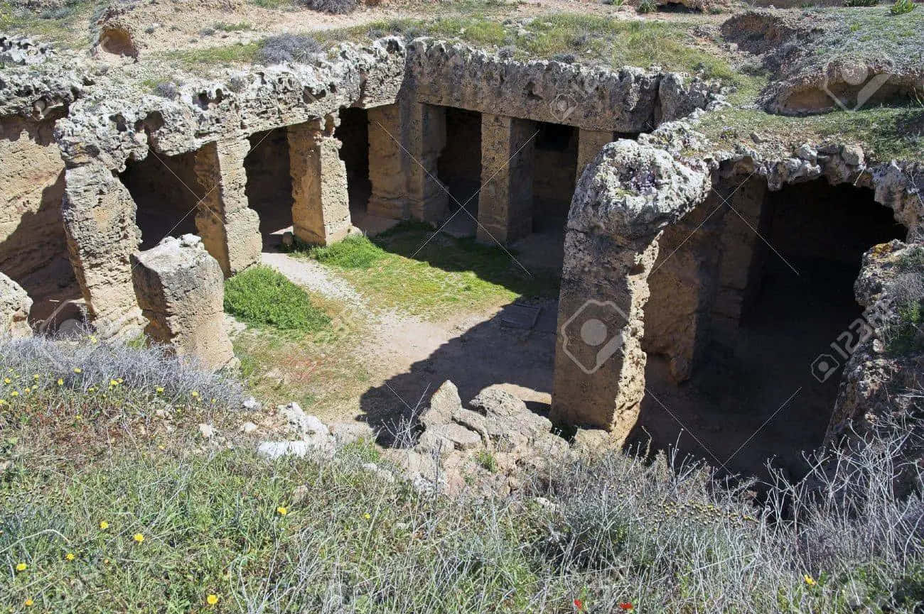 Caption: Majestic View Of The Tombs Of The Kings Wallpaper