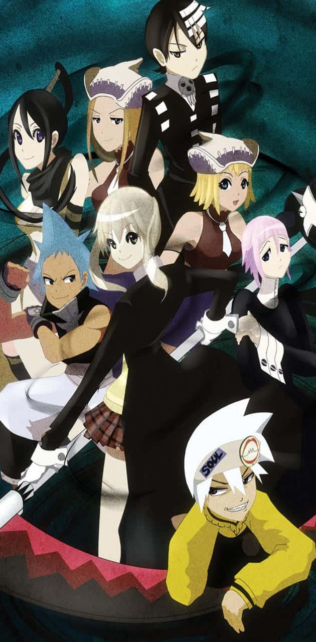 Caption: Maka Albarn Showcasing Her Battle-ready Stance A Unique Icon For Soul Eater Lovers Wallpaper