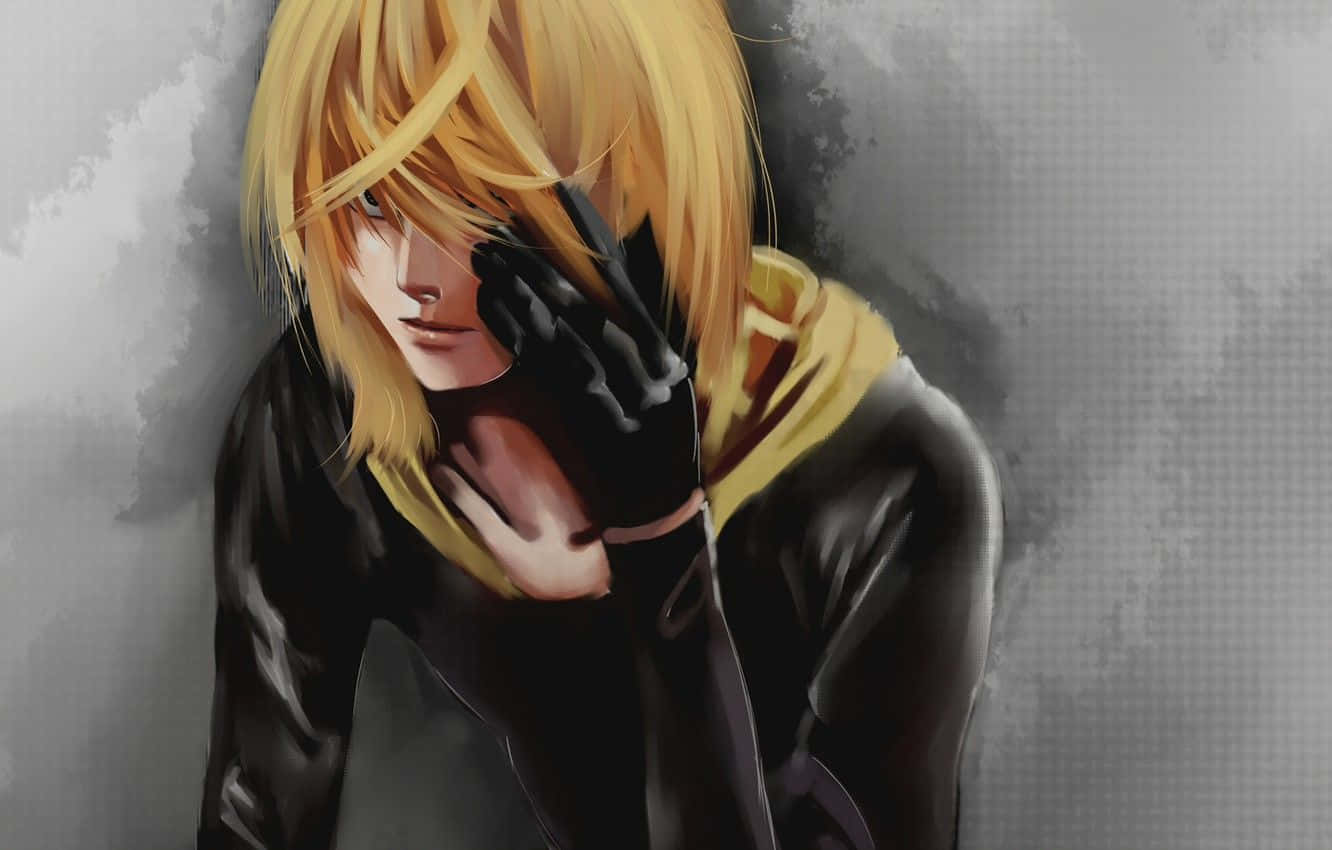 Caption: Mello, The Brilliant And Ambitious Character From The Anime Series Death Note Wallpaper