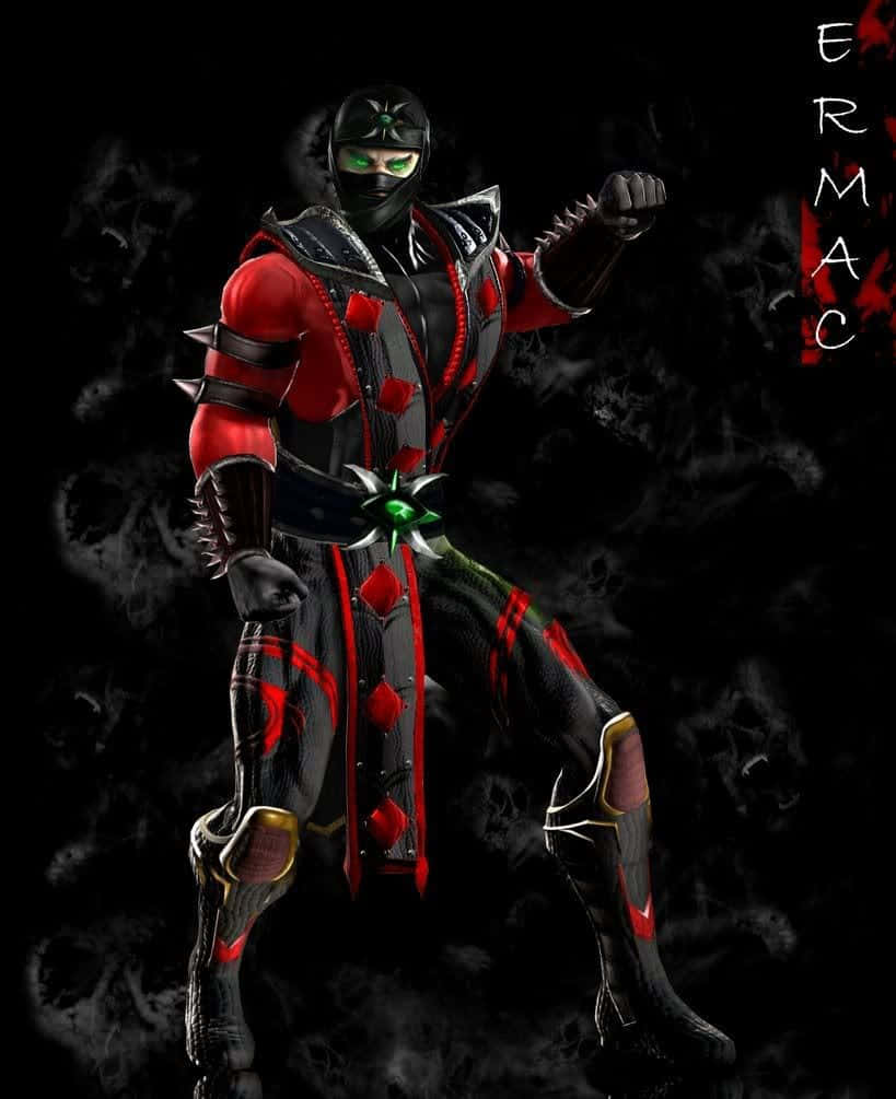 Caption: Mortal Kombat's Ermac In Action Wallpaper