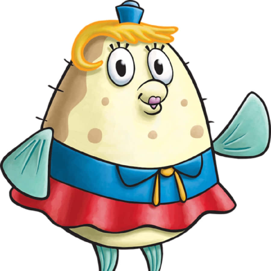 Caption: Mrs. Puff From Spongebob Squarepants In Her Full Glory Wallpaper