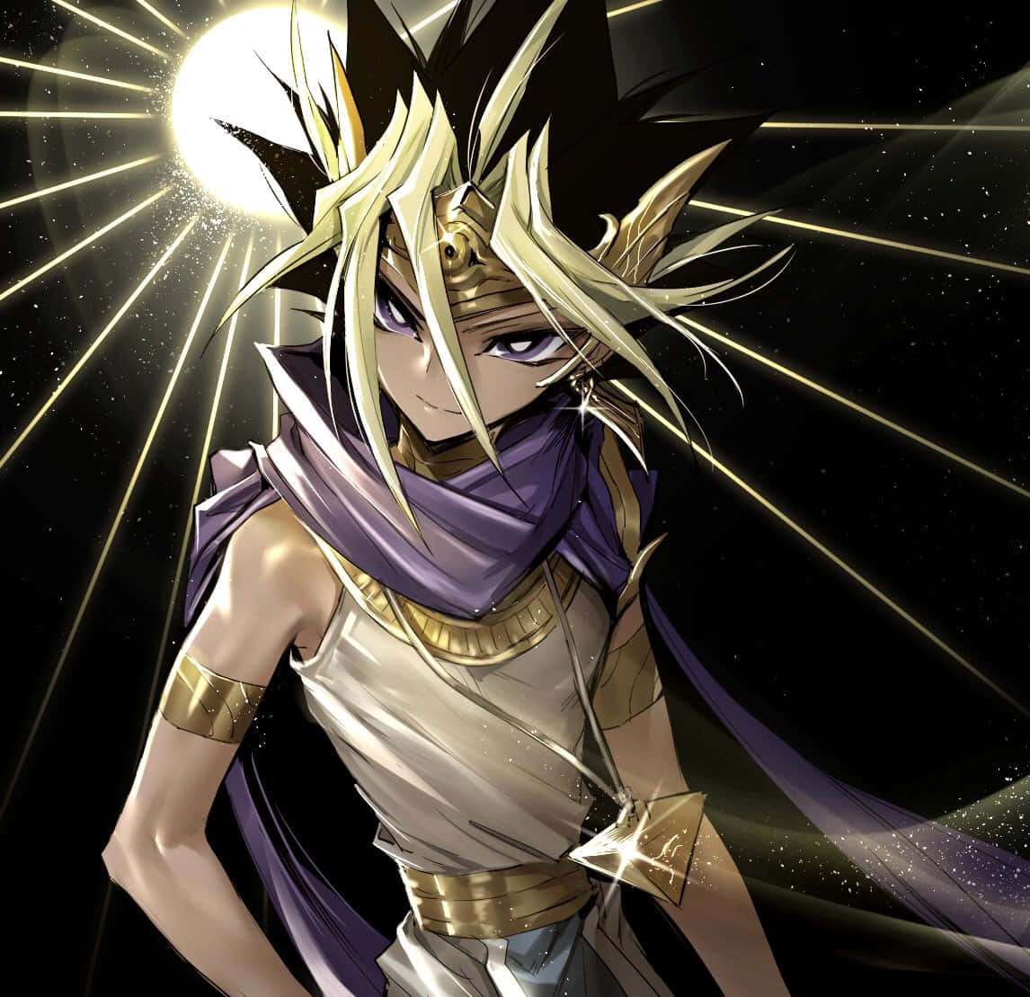 Caption: Pharaoh Atem, Master Of The Shadows Wallpaper