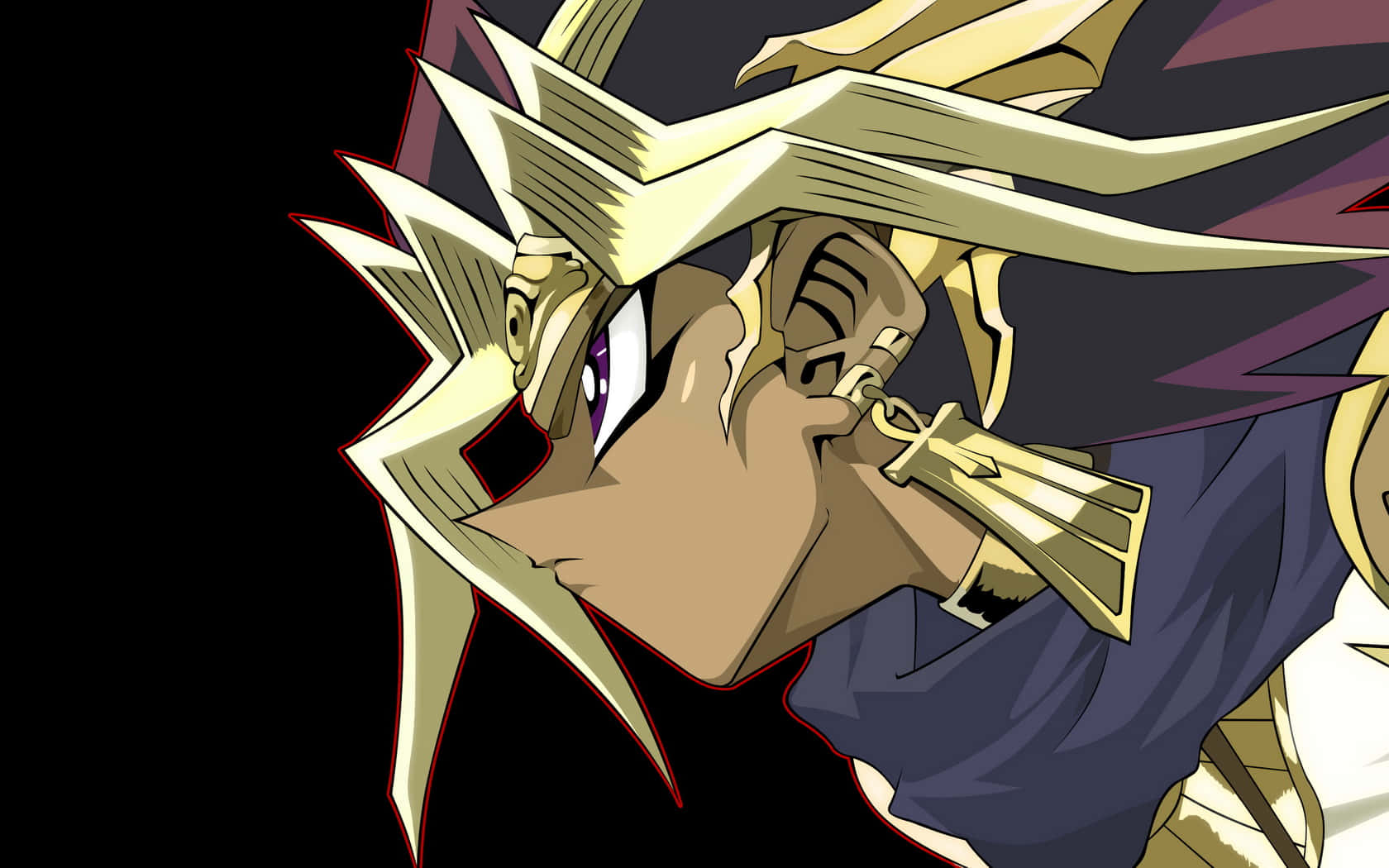 Caption: Pharaoh Atem, The Ancient Ruler And Protagonist In Yu-gi-oh! Wallpaper