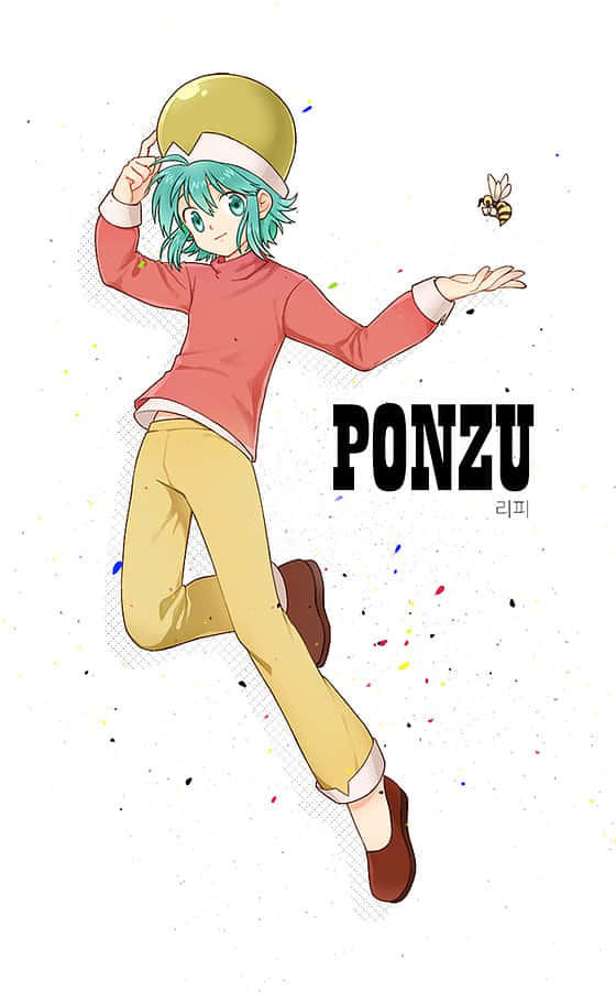 Caption: Ponzu From Hunter X Hunter Anime Series Wallpaper