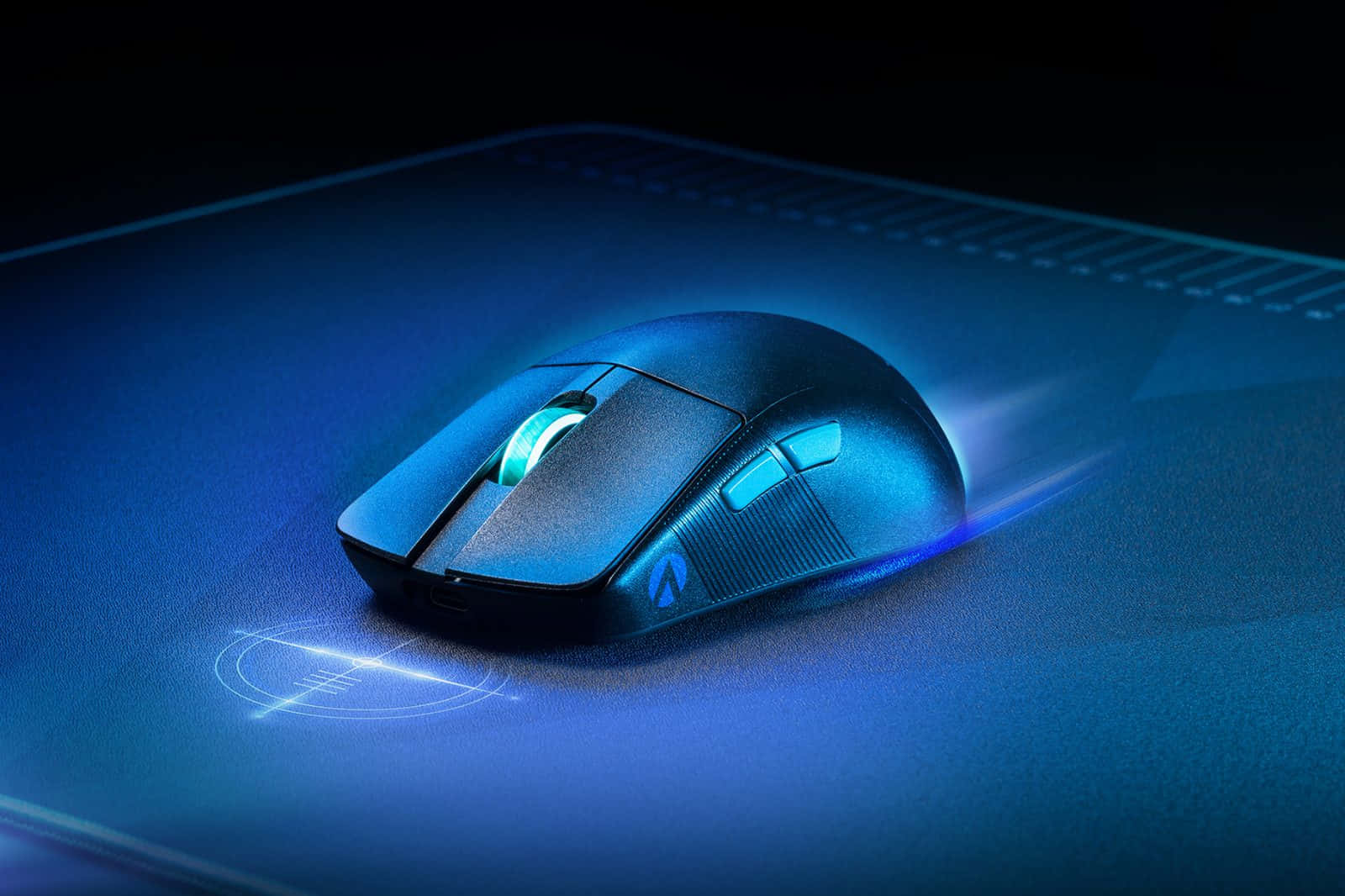 Caption: Rgb Gaming Mouse In Action Wallpaper