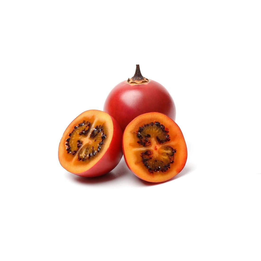 Caption: Ripe Red Tamarillo And A Half Wallpaper