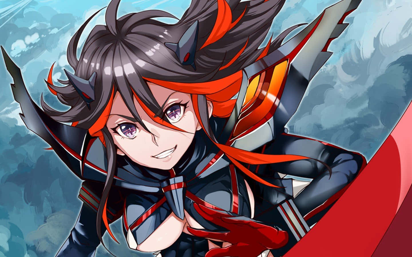 Caption: Ryuko Matoi And Senketsu - The Powerful Duo Of Kill La Kill Wallpaper