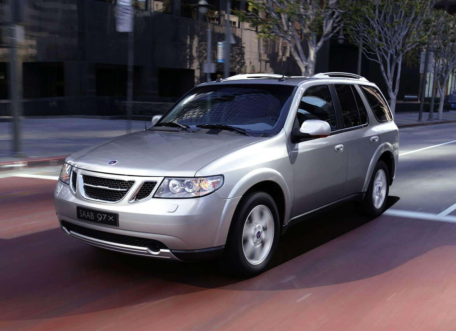 Caption: Saab 9-7x Suv In Its Elegant Glory Wallpaper