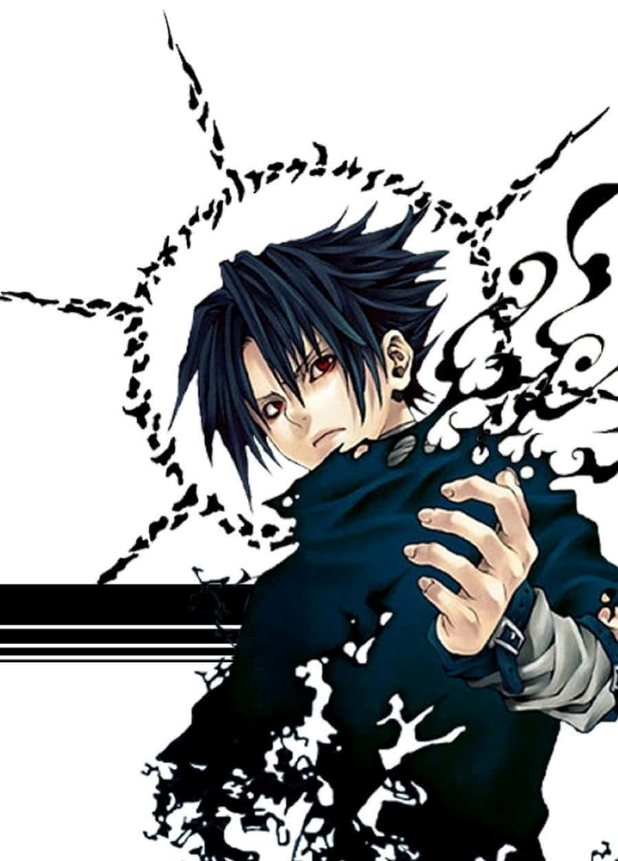 Caption: Sasuke Uchiha Unleashes The Power Of The Cursed Mark. Wallpaper