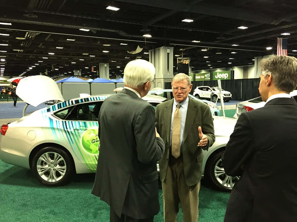 Caption: Senator Jim Inhofe Delivering A Speech At Washington Convention Center. Wallpaper