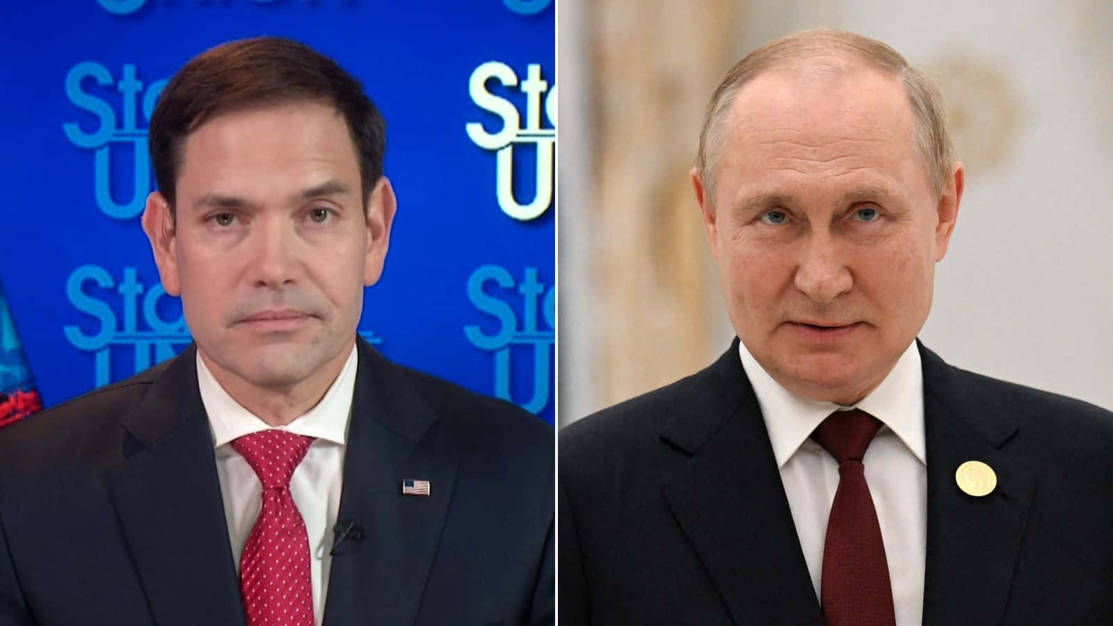 Caption: Senator Marco Rubio In Discussion With President Putin Wallpaper