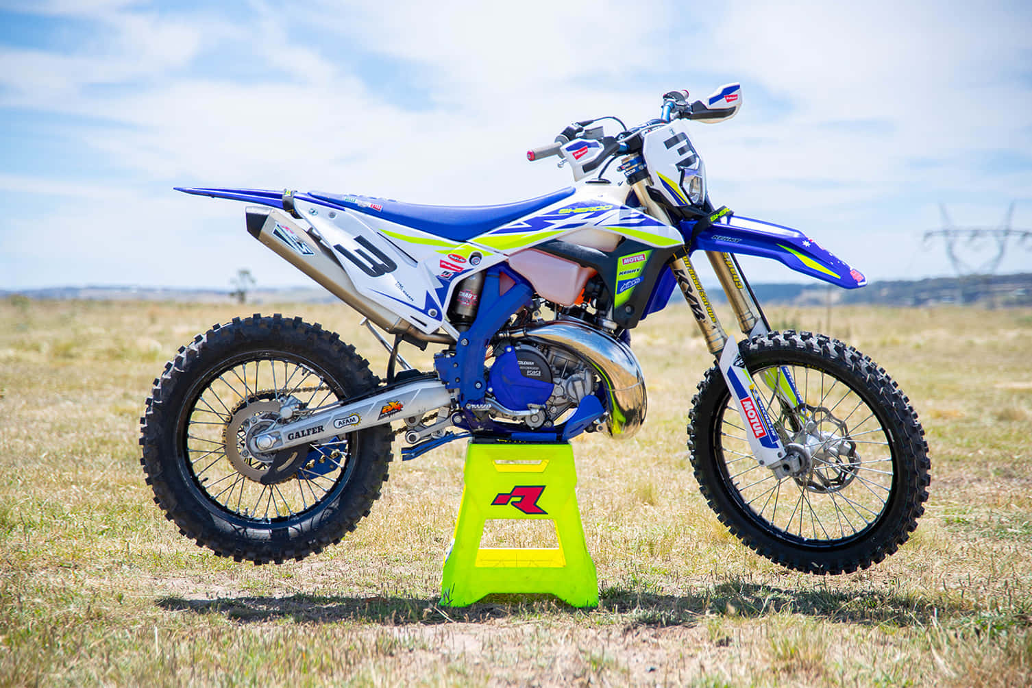 Caption: Sherco Off-road Motorcycle Wallpaper