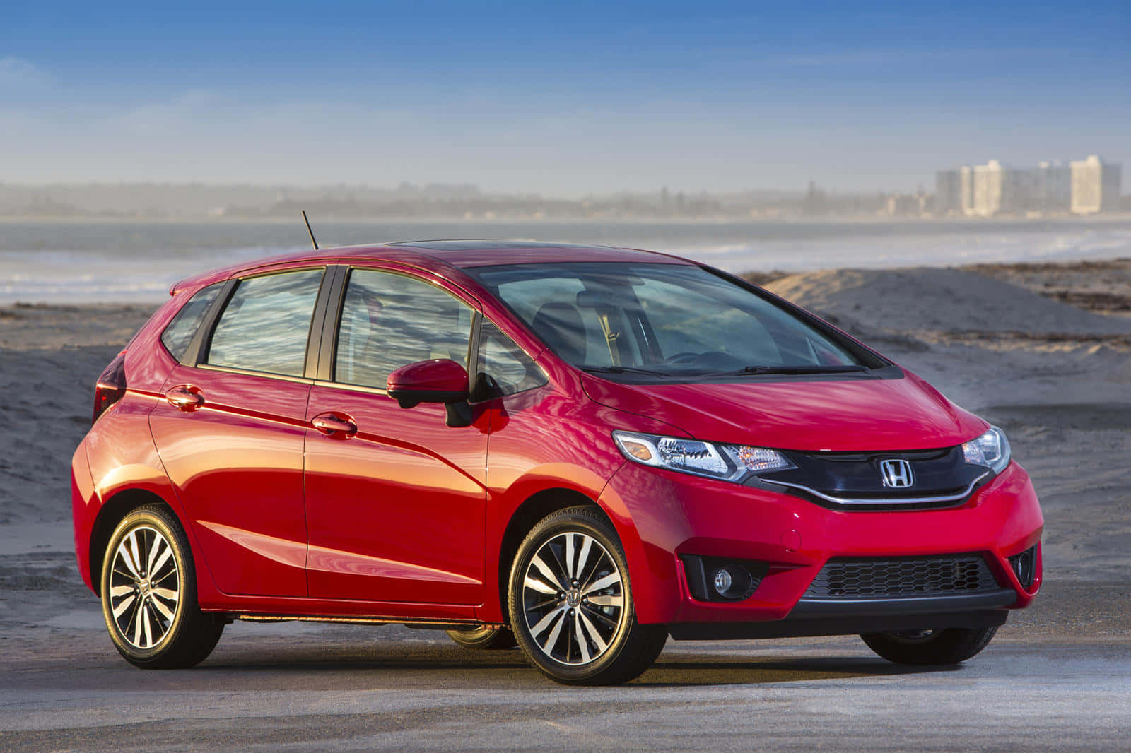 Caption: Sleek And Stylish Honda Fit Wallpaper