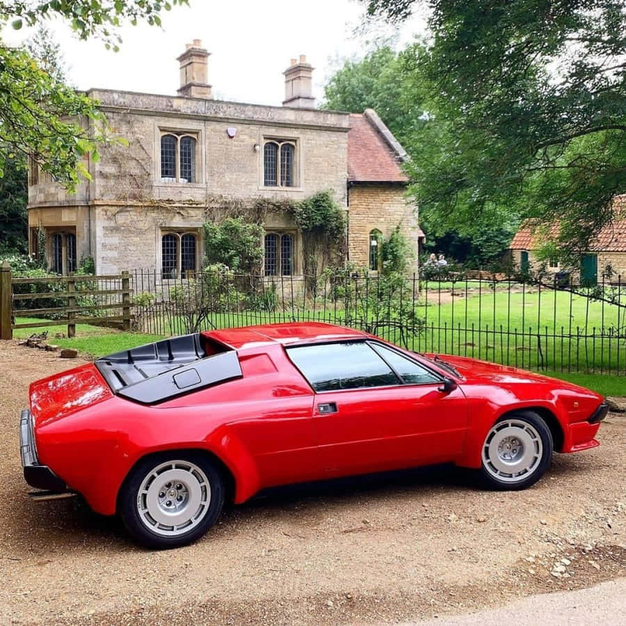 Caption: Sleek And Stylish Lamborghini Jalpa Wallpaper