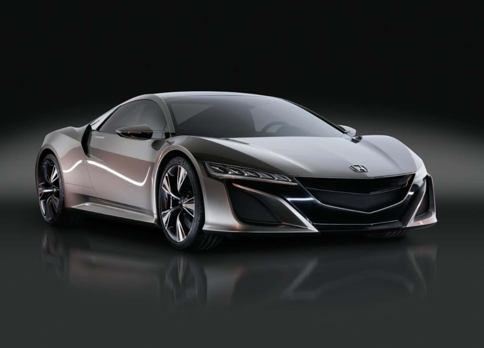 Caption: Sleek Honda Nsx Sports Car On The Road Wallpaper