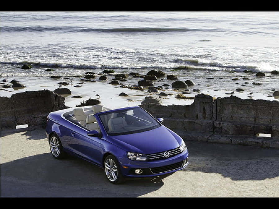 Caption: Sleek Volkswagen Eos In Its Full Glory Wallpaper