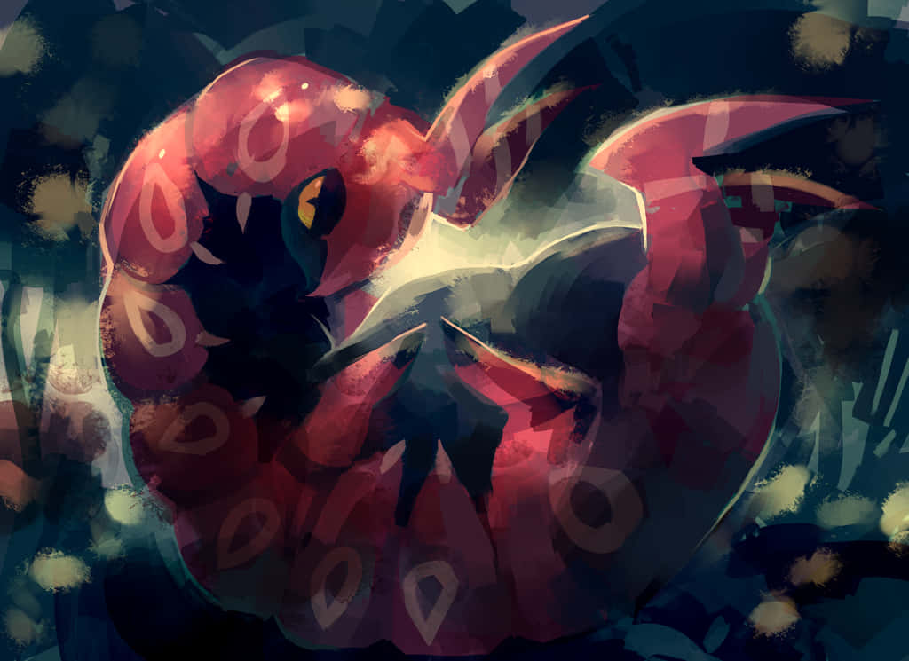 Caption: Striking Presence Of Scolipede, Epic Pokémon Wallpaper