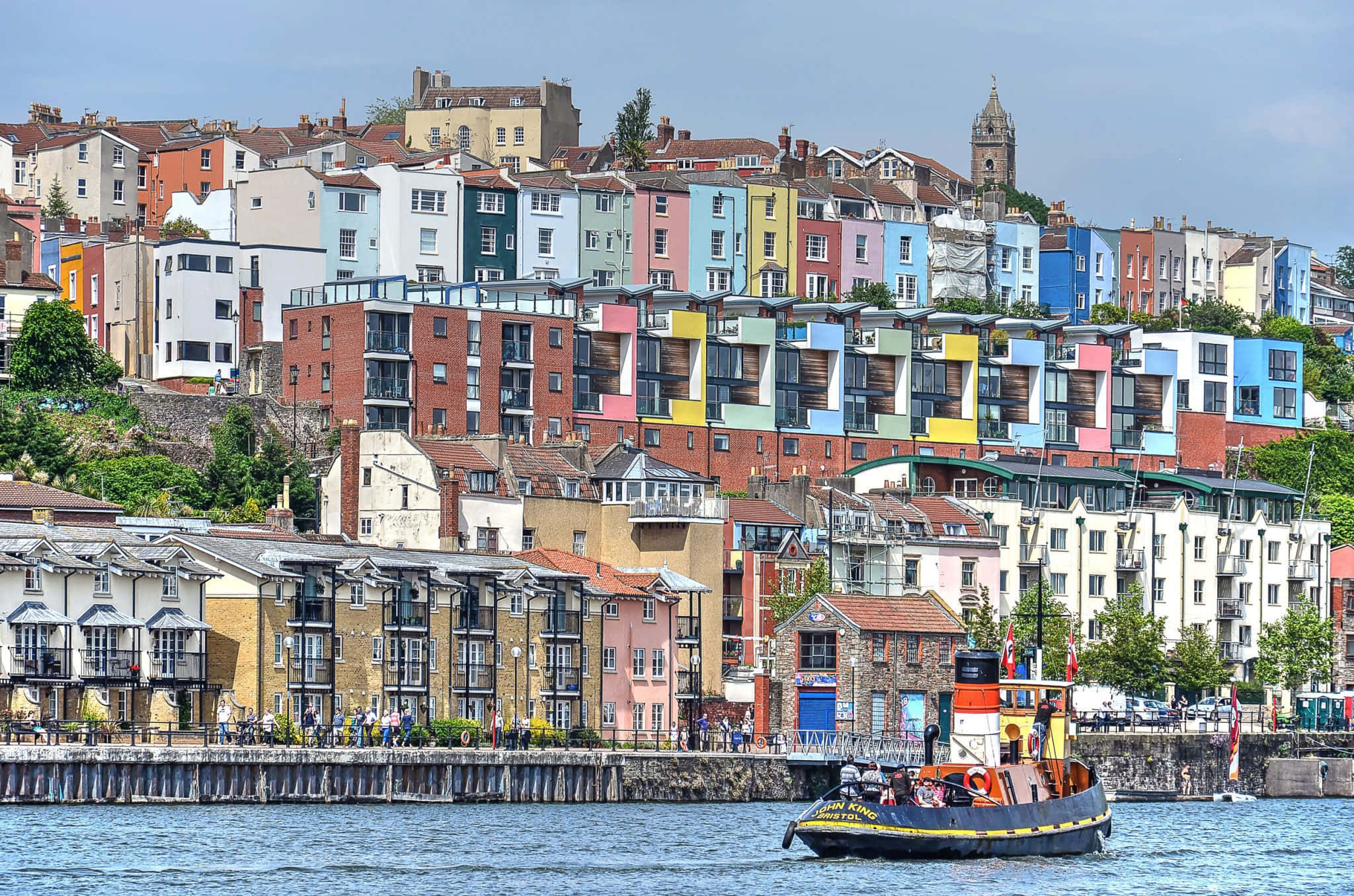 Caption: Stunning Sunset Over Bristol Harbour, United Kingdom Wallpaper