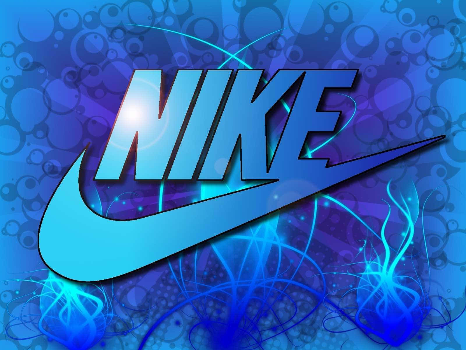 Caption: Stylish Blue Nike Wallpaper Wallpaper