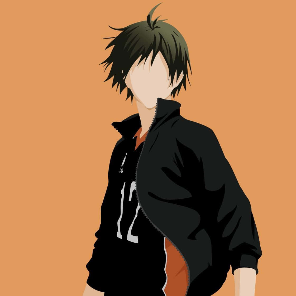 Caption: Tadashi Yamaguchi - Determined Volleyball Player Wallpaper