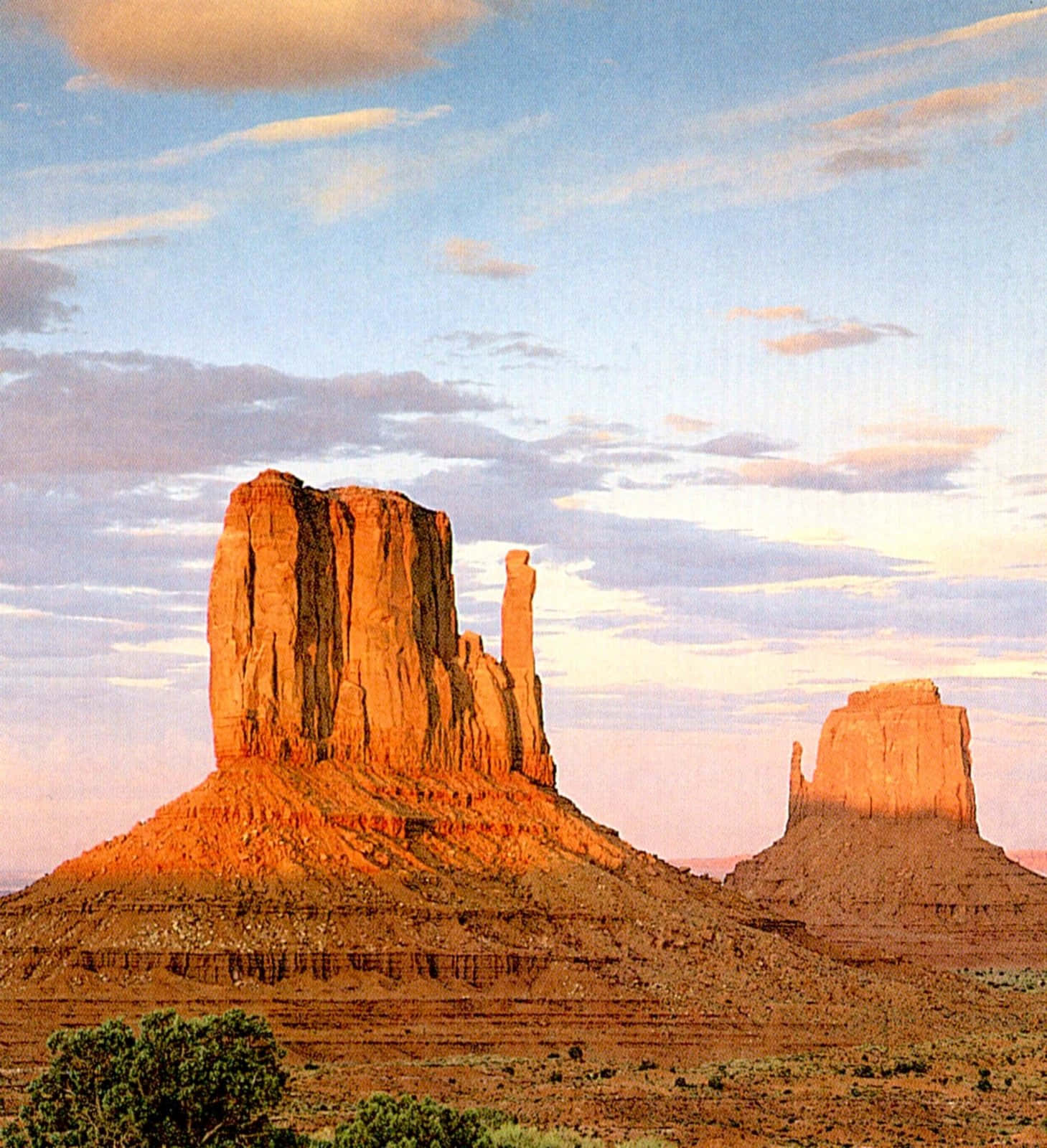 Caption: The Majestic Mittens Of Monument Valley Navajo Tribal Park Wallpaper