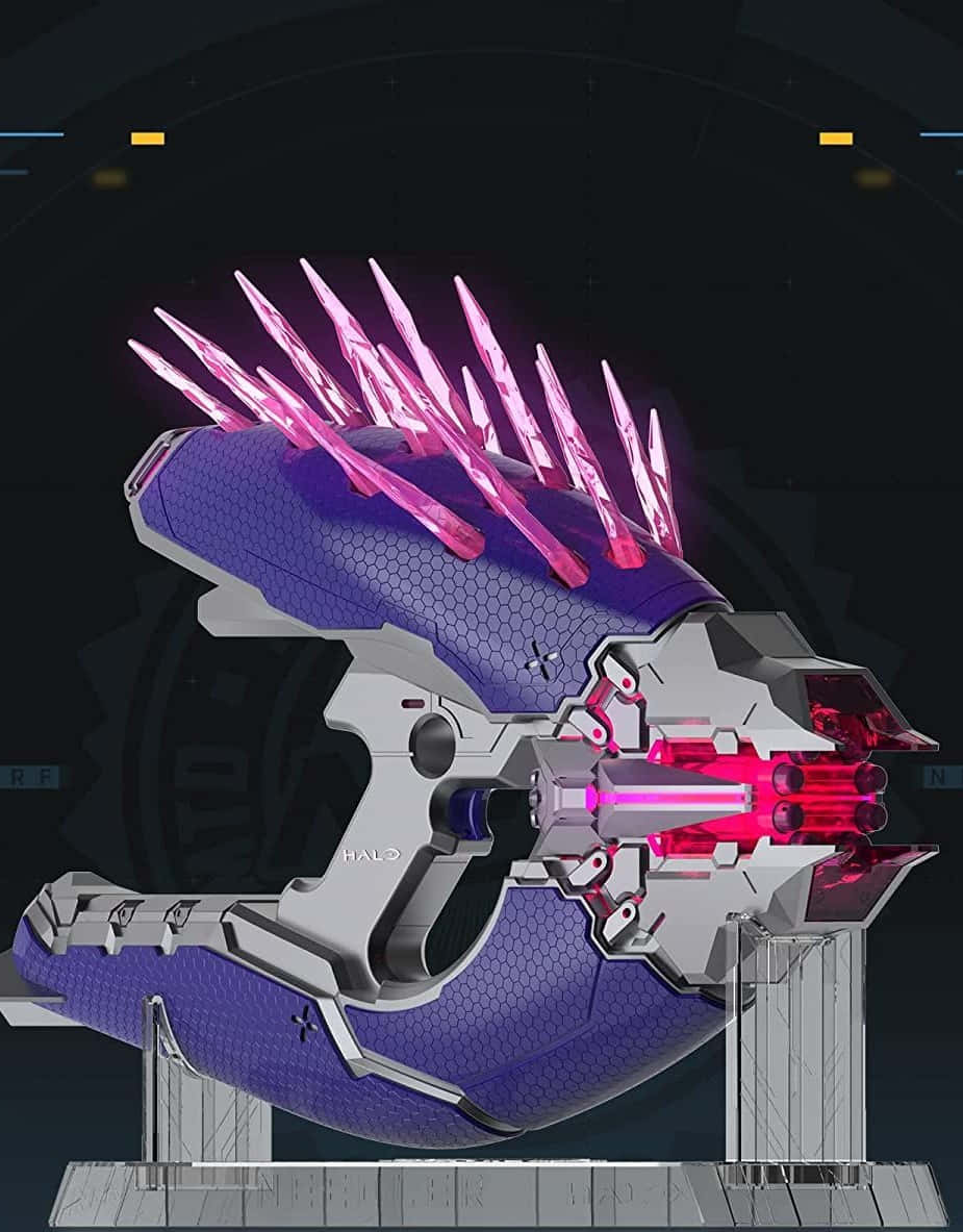 Caption: The Powerful Halo Needler Weapon In Action Wallpaper