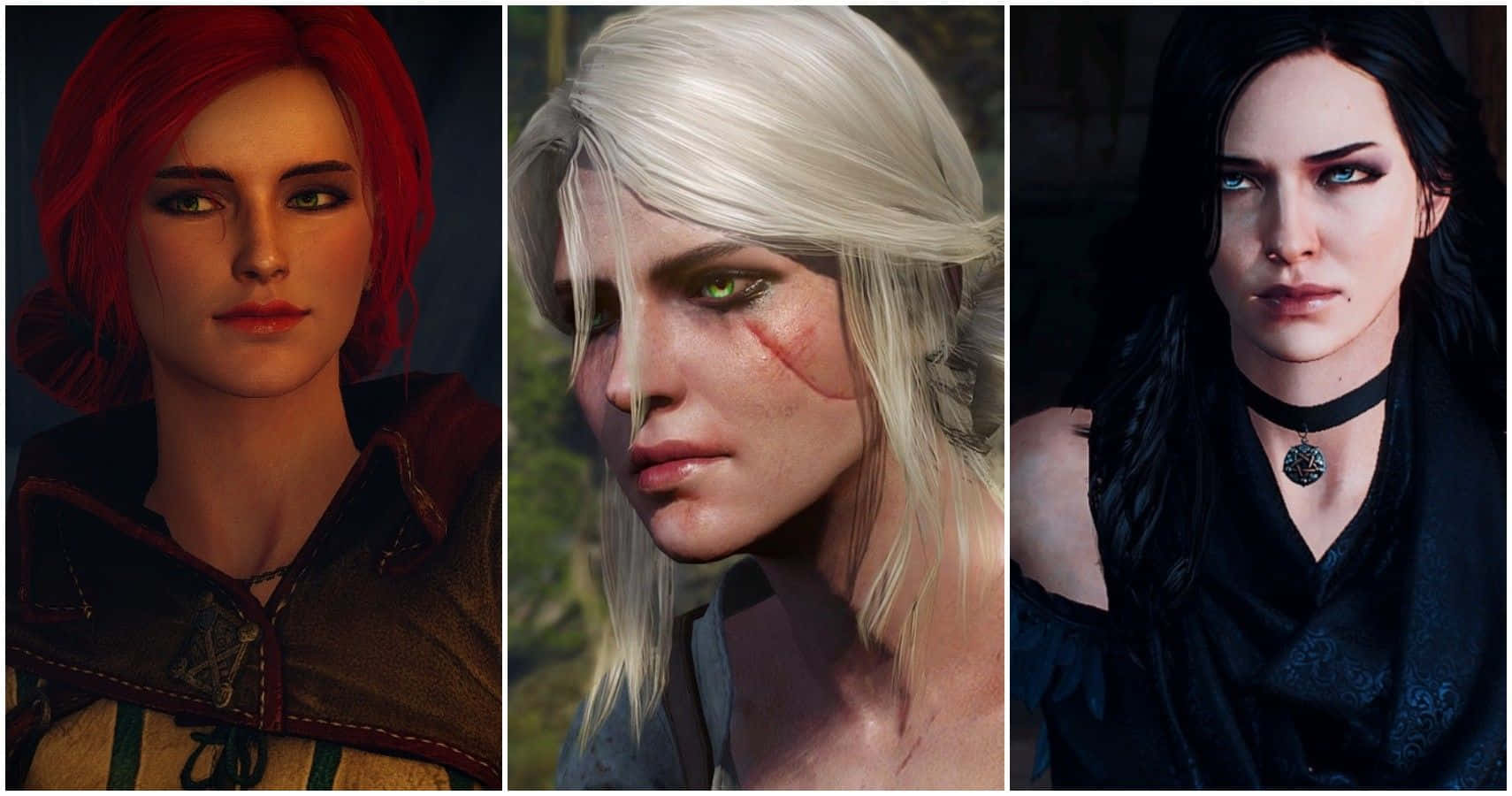 Caption: The Witcher Characters - Heroes And Allies Wallpaper