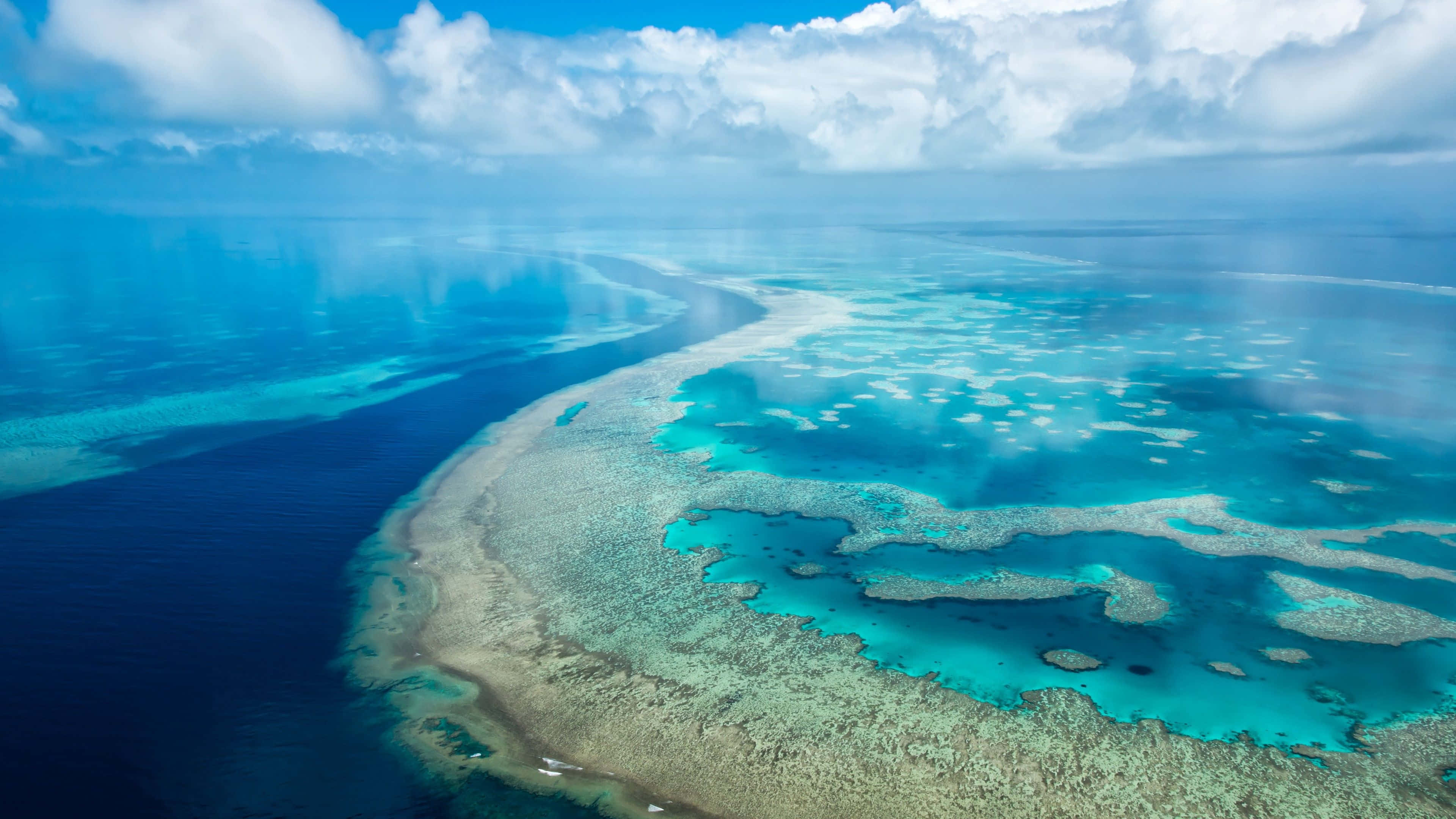 Caption: Tranquil Beauty Of The Vast 4k Ocean Wallpaper