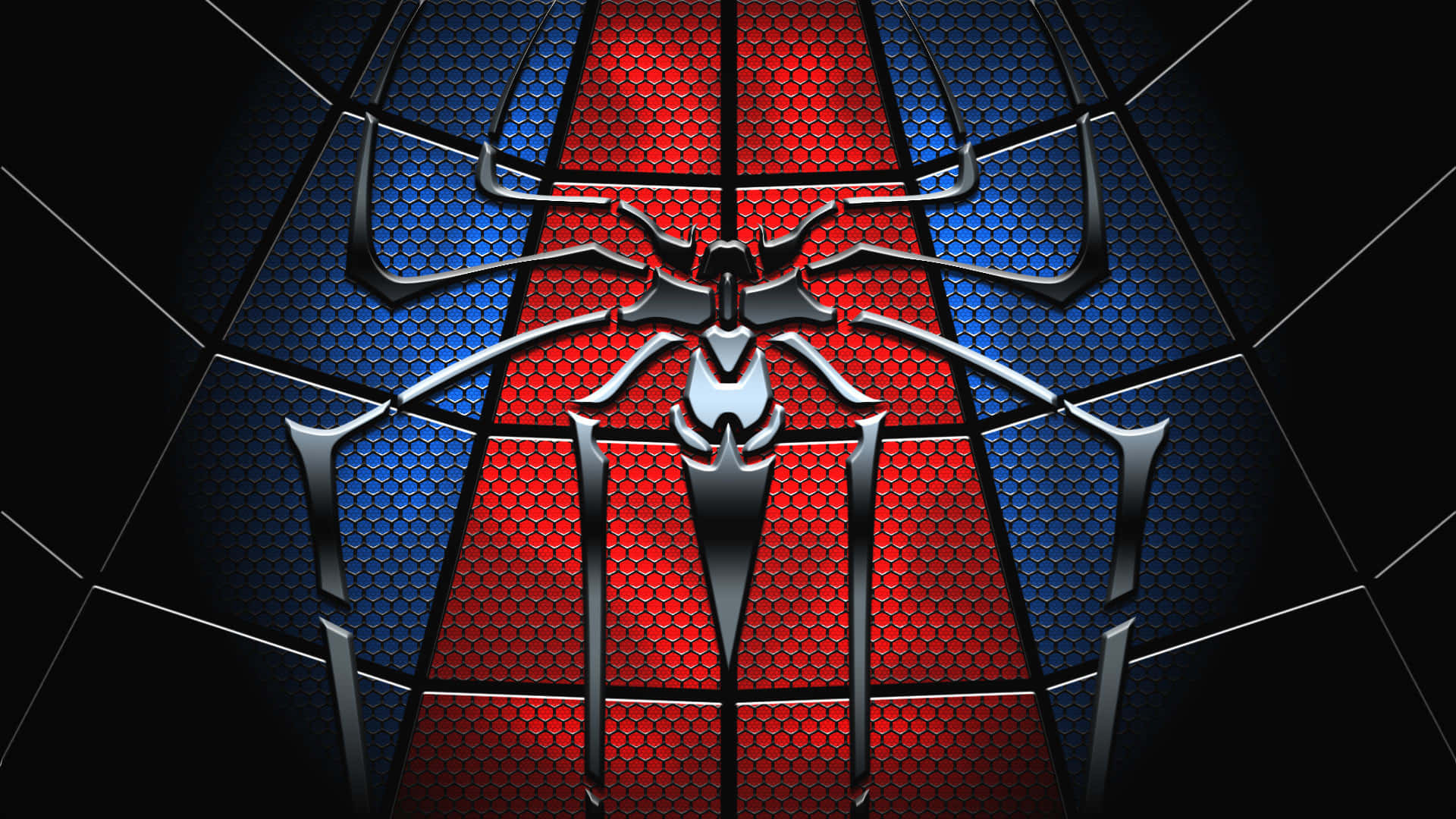 Caption: Ultimate Spider-man Swinging Through The City Wallpaper