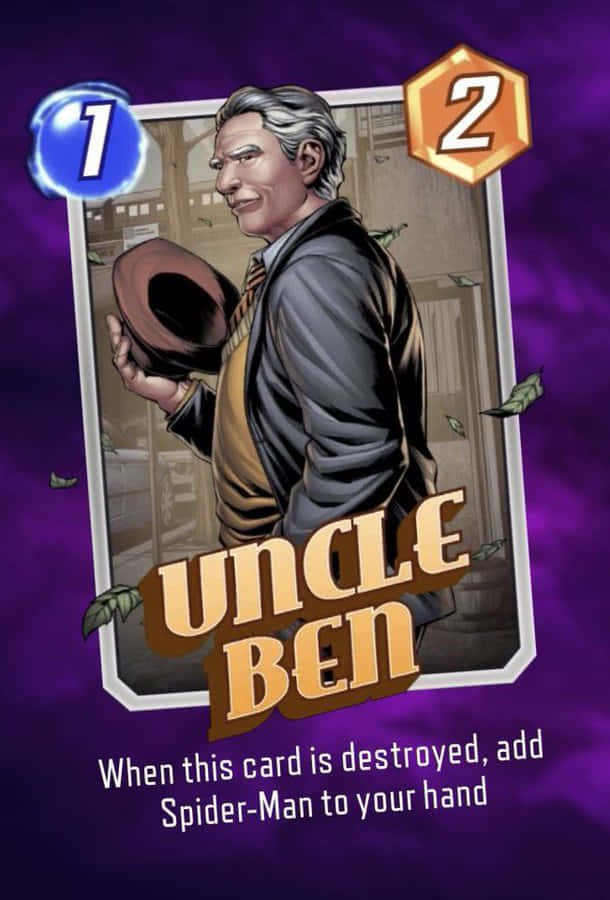 Caption: Uncle Ben - A Beloved Mentor For Spider-man Wallpaper